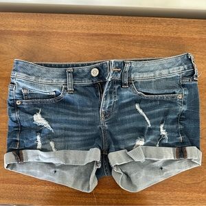 Express Low Rise Jean Shorts
